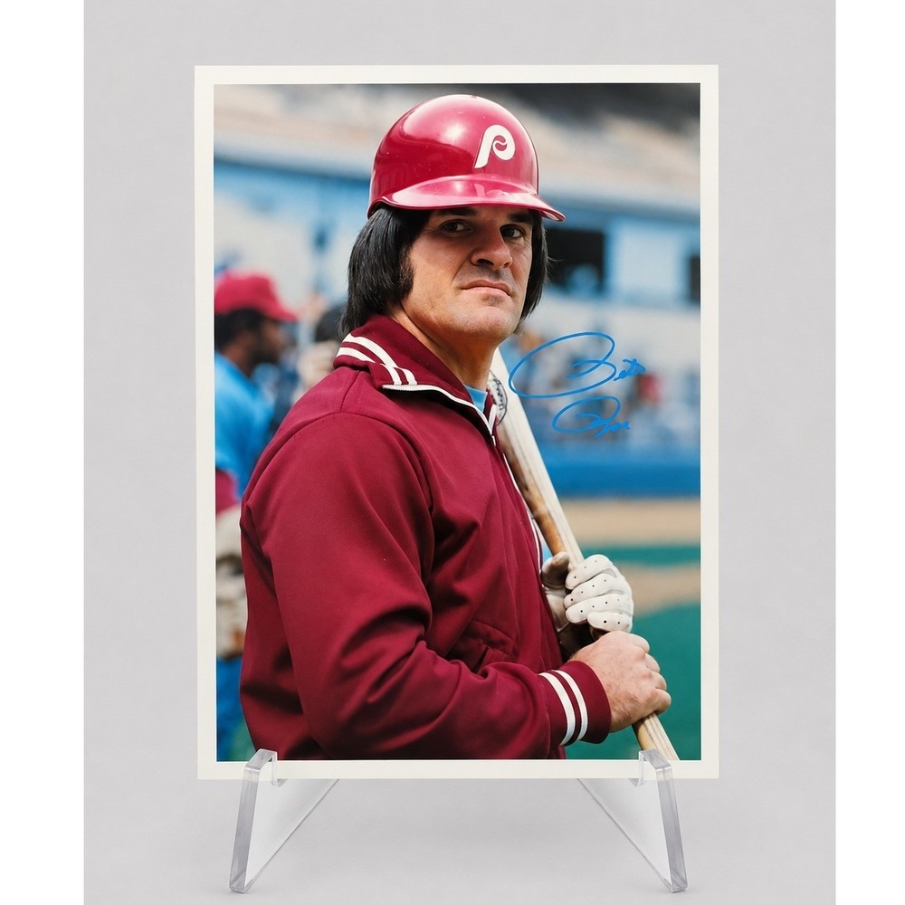 1980 Topps Pete Rose Philadelphia Phillies Card 19 of 60 Oversized 5x7 Photo